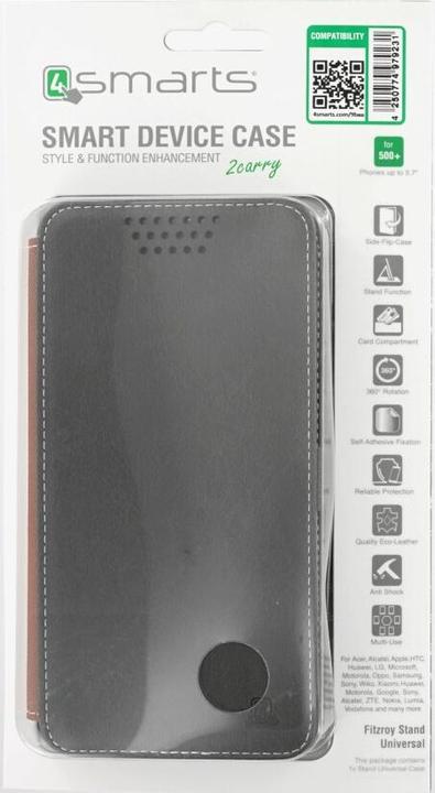 Produktbild 4smarts FITZROY Stand Universal up to 5.7 black (Sony Xperia XZ2 Compact, Samsung Galaxy S22 5G, Apple iPhone 13 mini, Google Pixel 5, Samsung Galaxy A3 (2017))