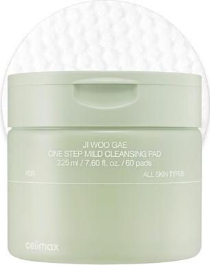 Image du produit Celimax Ji.Woo.Gae One Step Mild Cleansing Pad 60 Pads (Lait nettoyant)