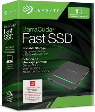 Actual product image Seagate BarraCuda Fast SSD (1000 GB)