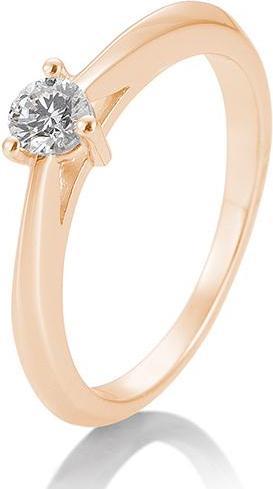 Breuning Verlobungsring 3er Krappe (54, 585/14 K Gold)