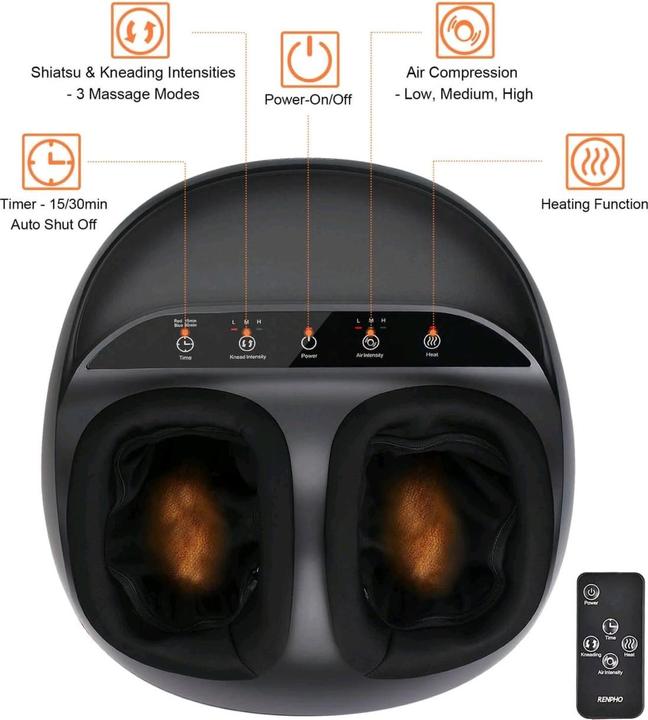 Image du produit Renpho Masseur de pieds Shiatsu - Noir