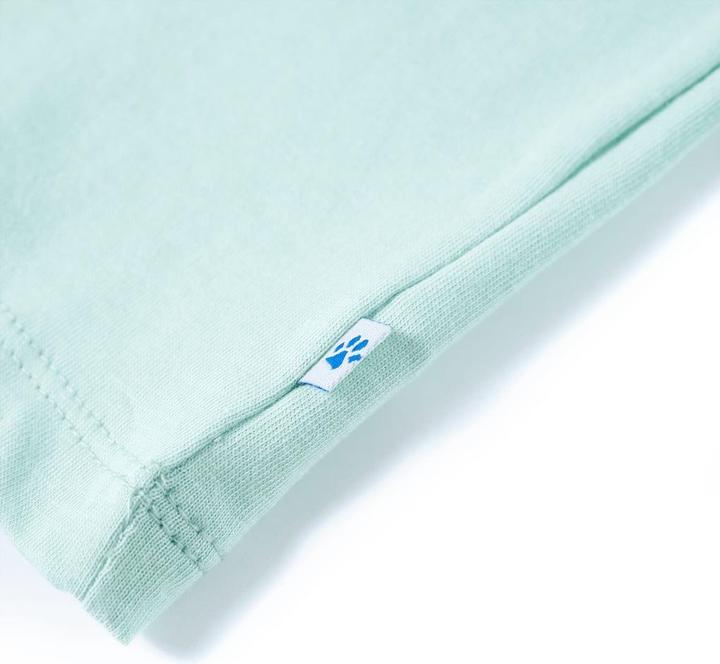 Immagine prodotto VidaXL Maglietta per bambini Verde menta chiaro 128,Materiale: 100 (128)