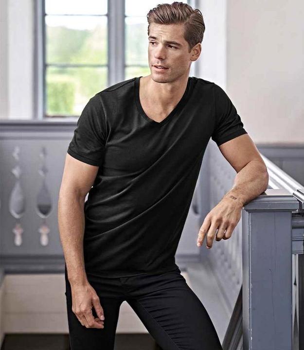Immagine prodotto Tee Jays Luxury Maglietta Scollo a V Uomo (S)