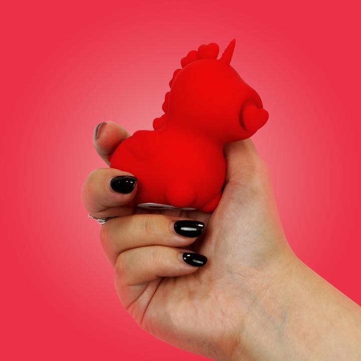 Actual product image Unihorn Cupid's Beau Vibrator Red