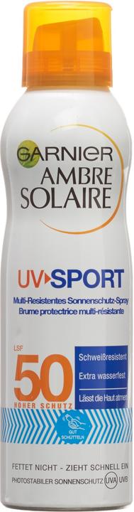 Actual product image Garnier UV Sport (Sun spray, SPF 50, 200 ml)