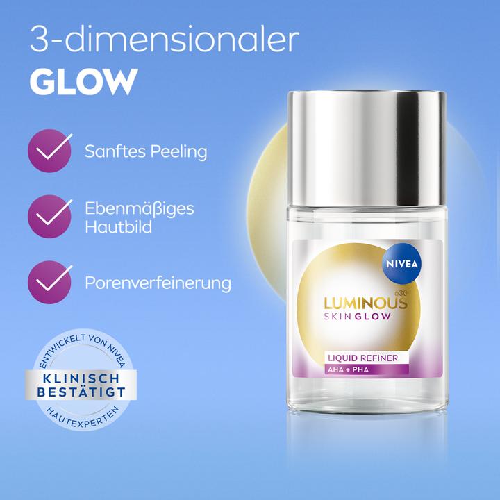 Actual product image NIVEA Luminous630® Skin Glow Liquid Refiner (Exfoliation, 100 ml)