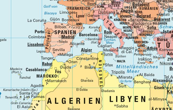 Valeurs nutritives et ingrédients Carte du monde en projection de Peters