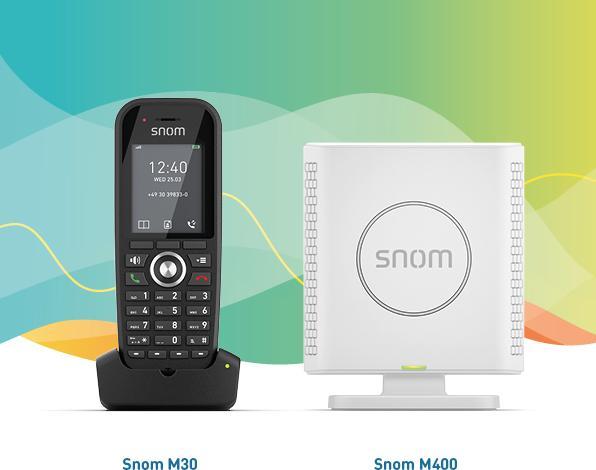 Immagine prodotto Snom Bundle M430 UE (base DECT M400 + portatile M30)