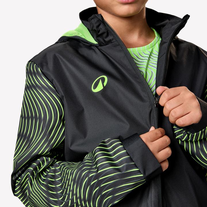Image du produit Kipsta Coupe-Pluie De Football Enfant Viralto Jr Wavy Noir & Jaune Fluo