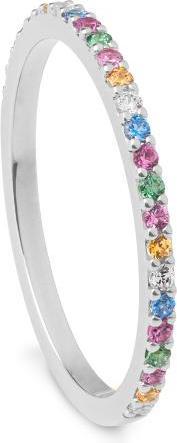 Breuning RING - Brill. | Sky Blue | Apple Green | Saf. Pink (51, 750/18 K Gold)