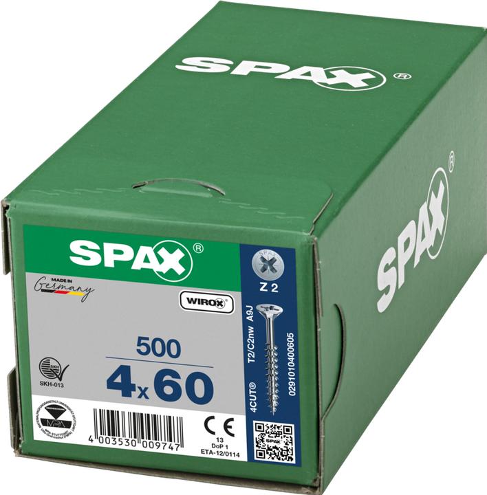 Immagine prodotto Spax Viti per truciolare SK PZ2 4,0x60 mm (500 Viti per pezzo)
