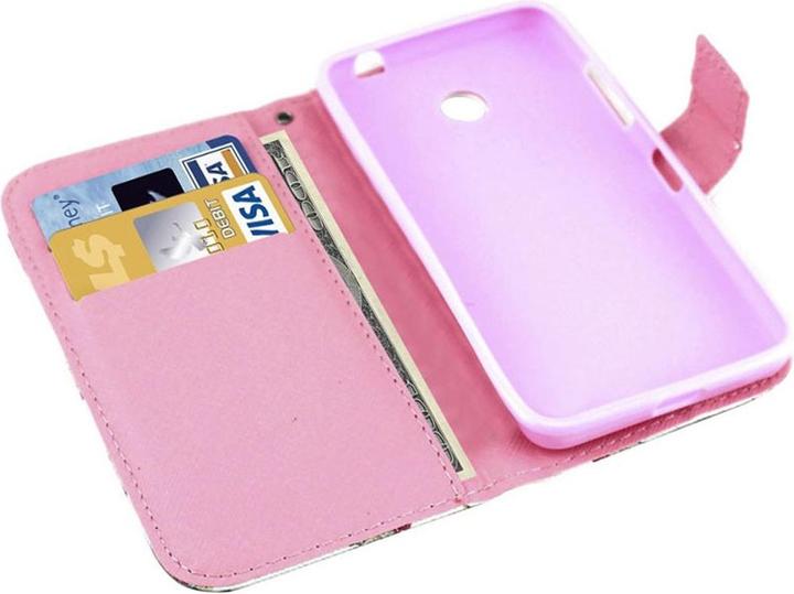 Produktbild König Design Schutzhülle Handytasche (Flip Quer) für Handy Nokia Lumia 530 Drei Eulen auf Ast (Nokia Lumia 530)