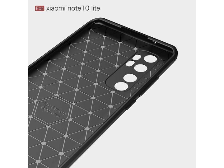 Produktbild Screenguard Xiaomi Mi Note 10 Lite Hülle Carbon Brushed Soft TPU (Xiaomi Mi Note 10 Lite)