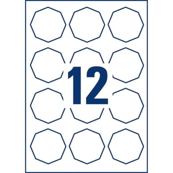 Actual product image Avery Octagonal labels, removable