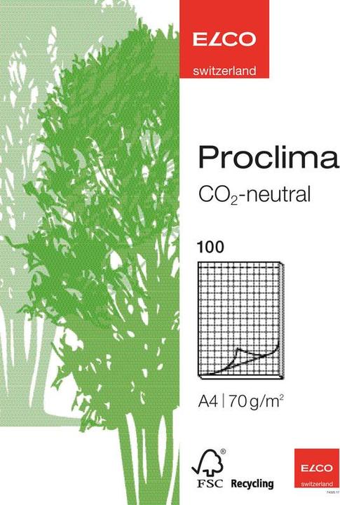 Image du produit Elco Bloc-notes Proclima (A4, Quadrillé)