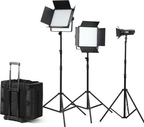 Produktbild Godox LED1000BI II, Bi-Color, 3-Light-Kit Inkl. Stative (Studioleuchte)