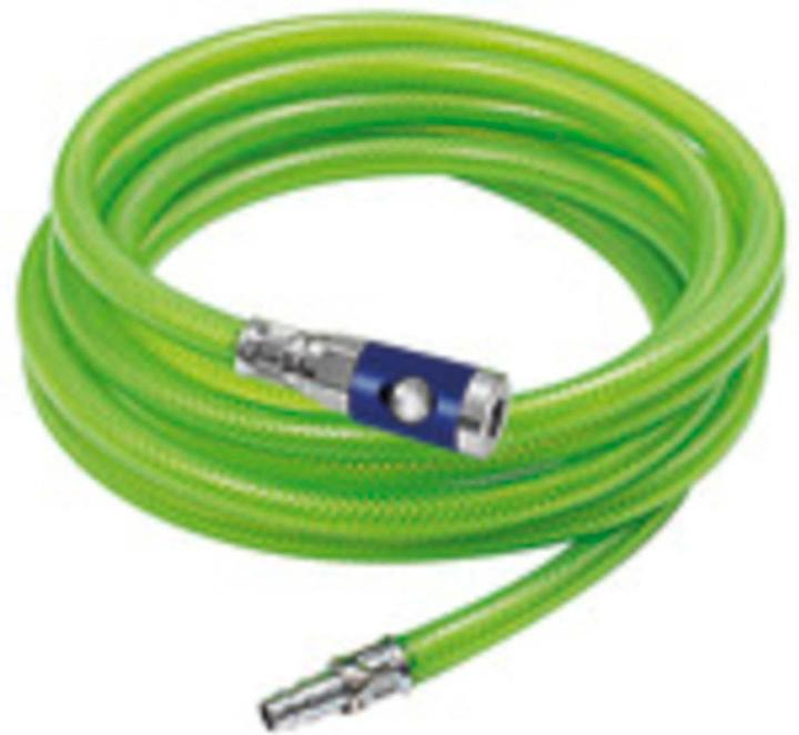 Productafbeelding Riegler Slangenset slang d.15x9mm l.5m PVC stof lichtgevend groen veiligheidskoppeling/grommet NW7.4