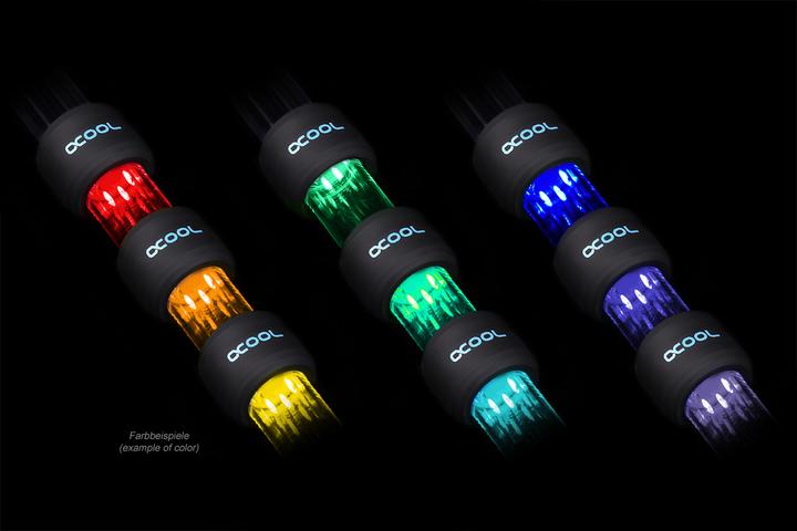 Actual product image Alphacool Aurora HardTube LED Ring 16mm RGB (RGB)
