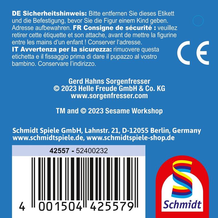 Produktbild Schmidt Spiele Sorgenfresser, Grobi 36cm (29 cm)