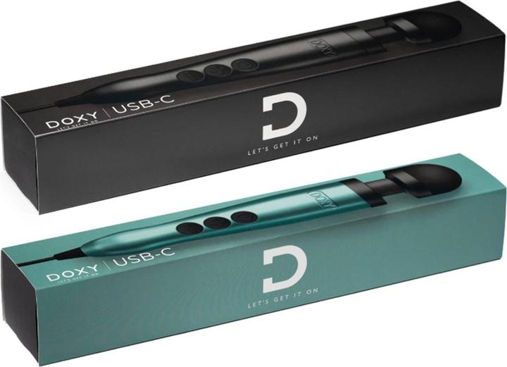 Actual product image Doxy 3 USBC Wand Vibrator Schwarz