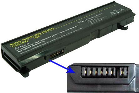 Actual product image Toshiba PA3465U-1BRS Battery Pack (6 Cells, 4400 mAh)