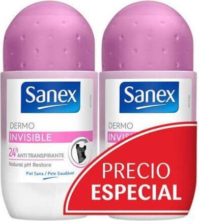 Immagine prodotto Sanex Deo Roll On Dermo Invisible 50 ml Duplo (Roll-on, 100 ml)