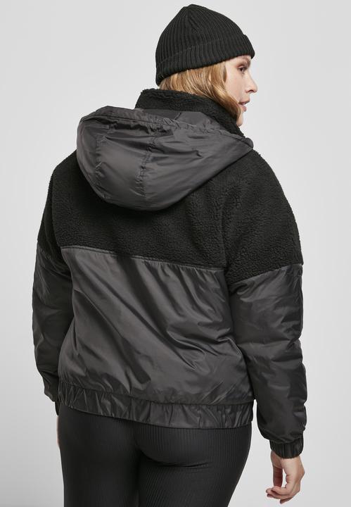 Immagine prodotto Urban Classics Giacca Sherpa Mix Pull Over da donna (XL)