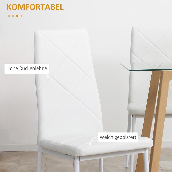 Produktbild Homcom Esszimmerstuhl mit rutschfesten Füssen