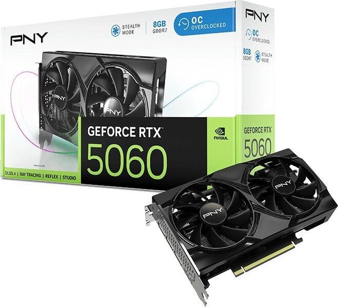 Productafbeelding PNY GeForce RTX 5060 Overclocked Dual Fan (8 GB)