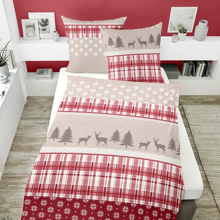Actual product image Traumschlaf Deer (Bedding set, 155x200 cm + 80x80 cm)