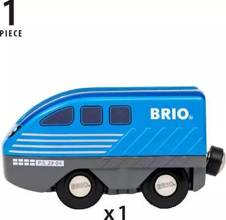 Actual product image Ravensburger BRIO World - 36019 Train with pull-back motor | Toy train for children aged 3 and over