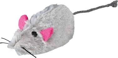 Produktbild Trixie Plüschmäuse Langhaar Catnip 9cm (Spielmaus Katze)