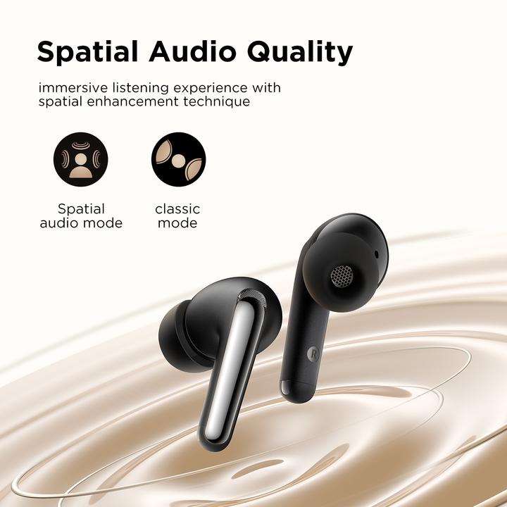Actual product image Joyroom JR-FN1 Funpods Series Wireless Headphones (black) (ANC, 7 h, Wireless)