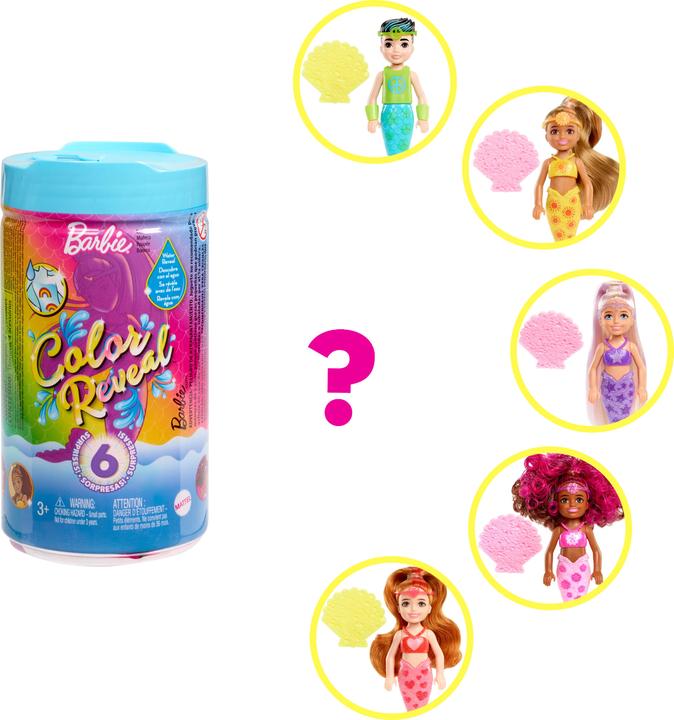 Produktbild Barbie Color Reveal Rainbow Mermaids Chelsea