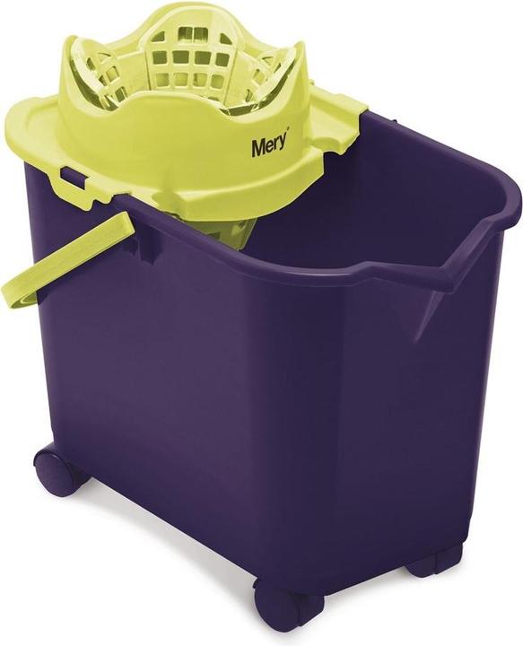 Produktbild No Name Rechteckiger Eimer auf Rädern mit automatischer Quetschmaschine Mery - 20 ltr Lila (1 Stk.)