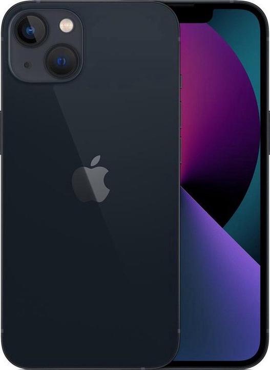 Image du produit Re!commerce iPhone 13 (128 Go, Noir, Minuit, 6.10", 12 Mpx, SIM + eSIM, B / Très bon)