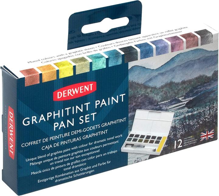 Image du produit Derwent Graphitint 12 pan set (Blanc)