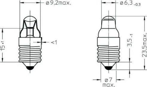 Produktbild Varta Glühbirnchen 742 (E10, 0.75 W, 6.49 lm, 2 x)