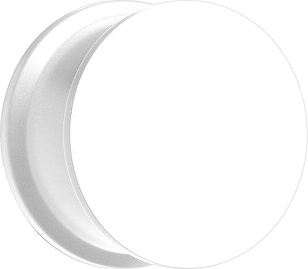 Star Piercing Flesh Plug weiss (ohne Messing, Silikon)