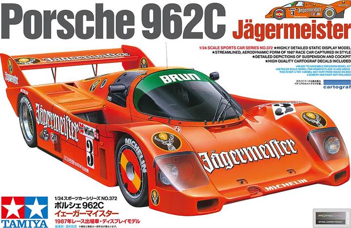 Actual product image Tamiya 1/24 Porsche 962C Jaegermeister