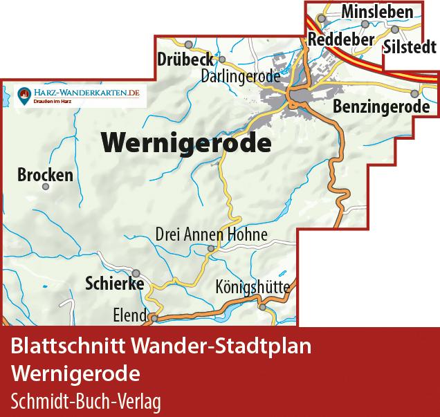 Produktbild Wernigerode, Wanderkarte und Stadtplan