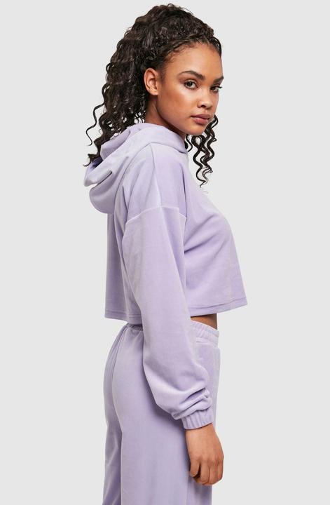Immagine prodotto Urban Classics Felpa da donna con cappuccio ritagliata in velluto oversize (S)