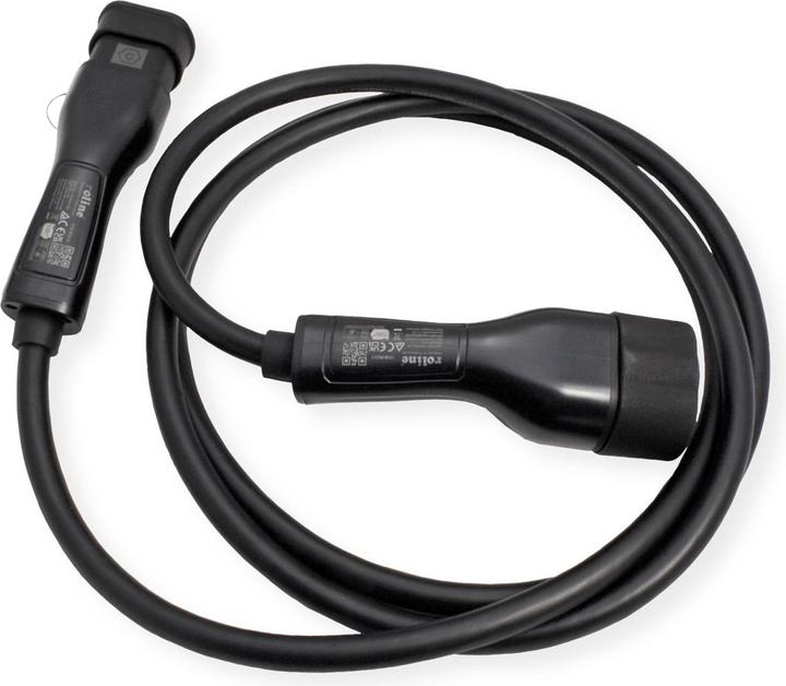 Produktbild Roline E-Auto Ladekabel Typ2, 3-phasig (Typ 2, 22 kW, 32 A, 3 m)