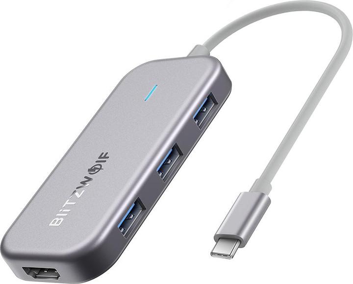Productafbeelding BlitzWolf BW-TH5 Interface Hub USB 3.2 Gen 1 (3.1 Gen 1) Type-C (USB-C, 5 Havens)