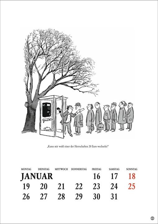 Produktbild Loriot Heile Welt Halbmonatskalender 2026 (Deutsch)