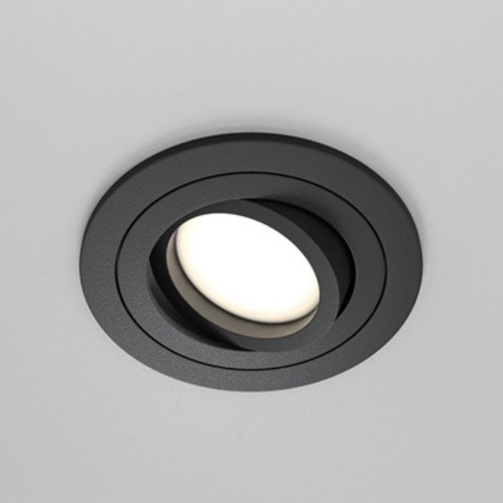 Actual product image Maytoni Atom Recessed Luminaire GU10 Black Ø92mm (GU10)