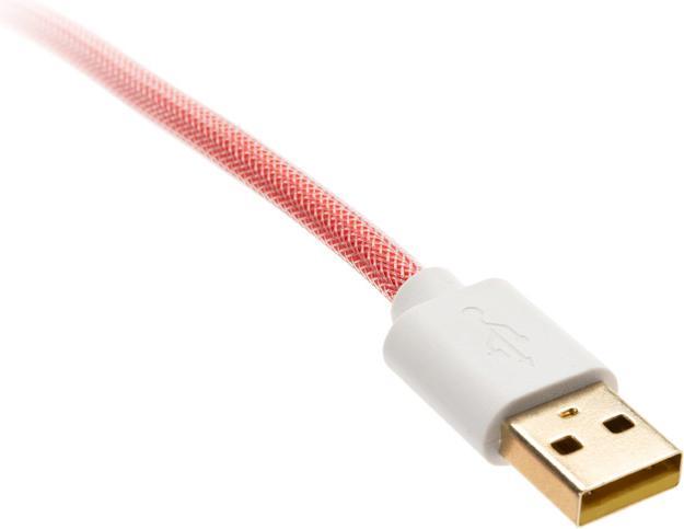 Immagine prodotto Ducky Cavo a spirale Premicord Apple Red, da USB Tipo C a Tipo A - 1,8 m (1.80 m, USB 2.0)