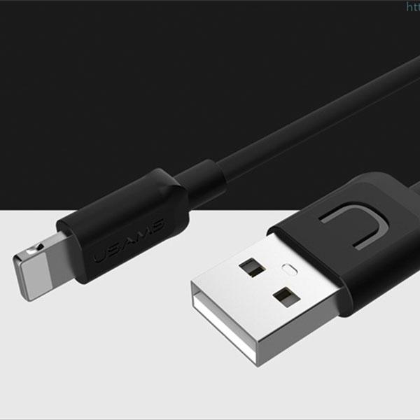 Image du produit Usams Câble U-Turn lightning 1m czarnyblack 2A IPUSBXD01 US-SJ097 (1 m, USB 3.2 Gen 1)