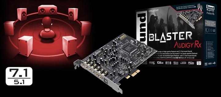 Immagine prodotto Creative Sound Blaster Audigy Rx (PCI-E x1)