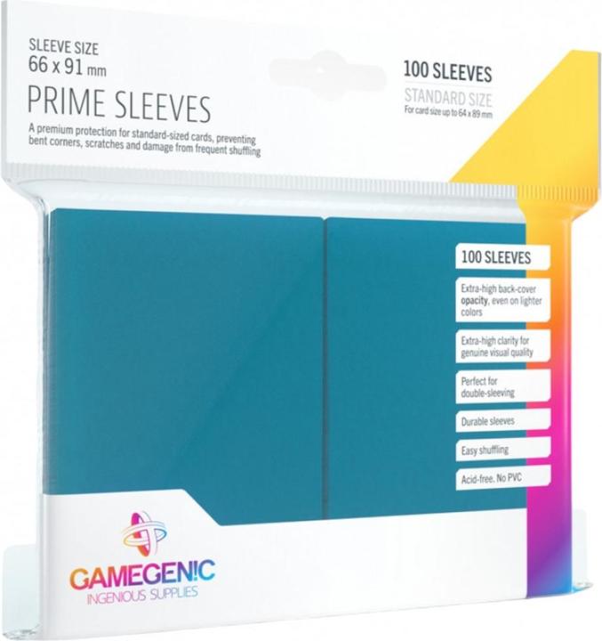 Gamegenic GGS10016 - Maniche Prime, blu (100 maniche)